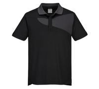 PW2 Polo Shirt Short Sleeve (Black & Grey) XXL