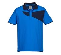 PW2 Polo Shirt Short Sleeve (Blue & Navy) Medium
