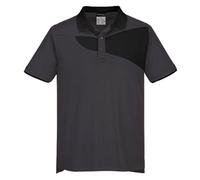 PW2 Polo Shirt Short Sleeve (Grey & Black) XXL
