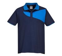 PW2 Polo Shirt Short Sleeve (Navy & Blue) Large