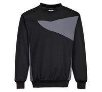 Portwest PW2 Mens Sweatshirt Black / Zoom Grey 2XL