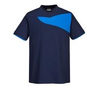 Portwest PW2 Mens Cotton Comfort T Shirt Navy / Royal Blue XL