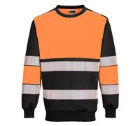 PW3 Hi-Vis Class 1 Sweatshirt Reflective Tape Safety | Two-Tone Hi-Vis Jumper