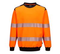 PW3 Segmented Hi-Vis Crewneck Sweatshirt Ris 3279 Portwest PW379