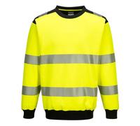 PW3 Segmented Hi-Vis Crewneck Sweatshirt Ris 3279 Portwest PW379