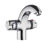 PWABAF Tap Bathroom Sink Faucet High-Grade Thermostatic Basin The Kitchen The Constant Temperature Chrome Finish Silver