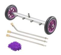 PWACCS Pressure Washer Undercarriage Cleaner - 16 Inch Power Washer Under Carriage Spray - High Pressure Washing Under Car Attachment with 3 Pcs Extension Wand - 4000 PSI