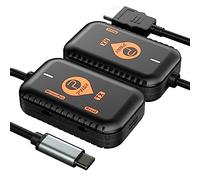 PWAY PW-DT248-C Wireless HDMI Extender Kit - USB-C Transmitter and Receiver for Streaming Video and Audio Up to 98FT/30M - Compatible With HDTV/Projector/Monitor From Laptop/PC/Cable Box