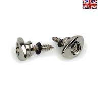 PWEEP202 Chrome Elliptical End Pins - Secure Your guitar Strap Elegantly
