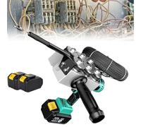 PweKzxt Automatic Stringing Wire Puller,Cordless Electric Stringing Wire Puller,Electrician Wall Wiring Machine, Puller Through Wall Electrical Threading Machine 2xBattery