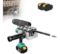 PweKzxt Automatic Wire Threading Machine Wire,Wire Pulling Tool,Cordless Electric Wire Puller, Electrician Wire Puller Automatic,Wall Electrical Wire Threader 2xBattery