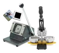 PweKzxt Badge Maker Machine, Fridge Magnet Button Maker Machine, Photo Magnet Machine,Custom Square Badge Press Kit,for DIY Badge Making Badges-800pcsMaterial