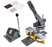 PweKzxt Photo Magnet Making Machine,Fridge Magnet Button Maker Machine,Badge Maker Machine, Custom Square Badge Press Kit,for DIY Badge Making Magnets-100pcsMaterial