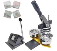 PweKzxt Photo Magnet Making Machine,Fridge MagnetButton Maker Machine,Square Magnet Button Maker Kit,for DIY Badge Making Badges-500pcsMaterial