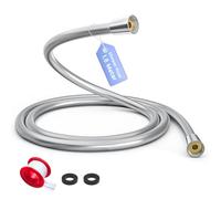 PWERAN PVC Smooth Shower Hose 1.6m, Leakproof Universal Standard G1/2"