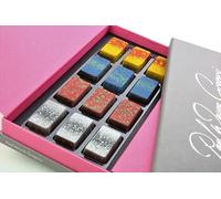 PWG Pure Indulgence, 12 Piece Luxury Chocolate Selection Box - 4 Award Winning Flavors, Passion Fruit, Raspberry, Salted Caramels and Vanilla Pod - Perfect for Gift, Easter Chocolate, Mothers Day Gift