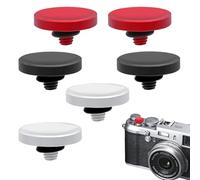 PWGHWG Pack of 6 Concave Shutter Release Made of Aluminium Alloy 11 mm, Universal Shutter Release Button Compatible with Fujifilm XT5 X100VI XT50 X-Pro3 Compatible with Nikon ZF DF Compatible with