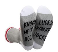 PWHAOO 1 Pair Lucky Transfer Socks IVF Gift Lucky Transfer Socks Knock Me Up Doc Socks Ivf Egg Transfer Gift, Knock Me Up Doc Sock, One size