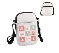 PWHAOO Axolotl Lover Gift Cute Axolotl Design Crossbody Bag Mexican Salamander Fan Travel Bag Axolotl Mom Owner Gift, Cute Axolotl Design S