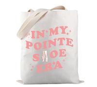 PWHAOO Ballet Footwear Tote Bag In My Pointe Shoe Era Tote Bag Ballet Pointe Shoe Gift Ballet Dance Lover Gift, Pointe Shoe TOTE