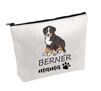PWHAOO Bernese Mountain Dog Owner Cosmetic Bag Berner Mama Cosmetic Bag Bernese Dog Mom Gift, BERNER mama B