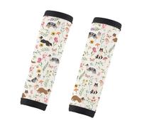 PWHAOO Collie Lover Gift Rough Collie Dog 2 Pack Luggage Handle Wraps Collie Breeder Luggage Identifier Collie Mom Gift Handle Covers, Rough Collie Dog L