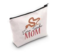 PWHAOO Corn Snake Lover Gift Corn Snake Mom Makeup Bag Corn Snake Owner Cosmetic Bag Herpetology Lover Gift, Corn Snake Mom M