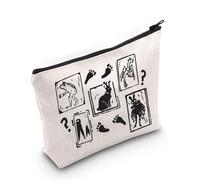PWHAOO Cryptid Creature Lover Gift Mothman Frogman Makeup Bag Jackalope Crawlers Fan Cosmetic Bag Jersey Devil Merchandise, Mothman Frogman M