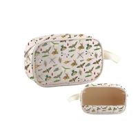 PWHAOO Entomology Lover Gift Bugs Design Clear Makeup Bag Insect Collector Travel Toiletry Bag Future Entomologist Gift, Bugs Design Clear TM
