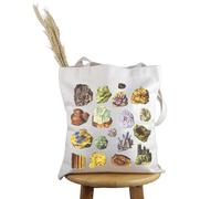 PWHAOO Future Geologist Gift Rocks Design Tote Bag Rock Lover Handbag Geology Themed Gift, Rocks Design T