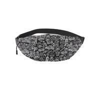 PWHAOO Future Police Officer Gift Police Doodle Waist Bag Pack Policeman Policewoman Belt Bag Cop Gift, Police Doodle Y