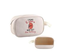 PWHAOO Kidney Donor Gift Strong Women Need Just One Kidney Makeup Bag Kidney Transplant Warrior Cosmetic Bag One Kidney Club Merch, Just One Kidney TM