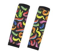 PWHAOO Nudibranch Lover Gift Slug Design 2 Pack Luggage Handle Wraps Who Love Slug Luggage Identifier Marine Biology Gift, Slug Design L