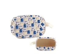 PWHAOO Post Office Themed Gift Retired Postal Worker Clear Makeup Bag Mail Lady Retirement Travel Gift Toiletry Bag, Retired Postal Worker TM
