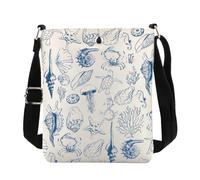 PWHAOO Sea Lover Gift Ocean Themed Crossbody Bag O-cean Life Gift Travel Bag O-cean Animal Merchandise, Ocean Themed C