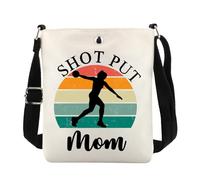 PWHAOO Shot Put Lover Gift Shot Put Mom Crossbody Bag Who Loves Shot Put Travel Bag Shot Put Athlete Throwing Gift, Shot Put Mom C