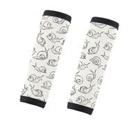 PWHAOO Snail Lover Gift Snail Design 2 Pack Luggage Handle Wraps Who Loves Snails Luggage Identifier Snail Owner Gift Handle Covers, Snail Design L