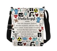 PWHAOO Technician Radiologist Gift Radiologist Definition Crossbody Bag X-Ray Tech Travel Bag Radiology Graduation Gift, Radiologist Definition C
