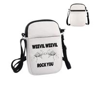 PWHAOO Weevil Lover Gift Weevil Weevil Rock You Crossbody Bag Entomologist Entomology Travel Bag Insect Collect Gift, Weevil Weevil Rock You S