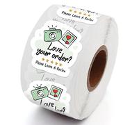 PWHINGN Thank You Stickers Labels, Envelope Seals, Business Gift Bags, Packaging - 500pcs Round Paper Stickers