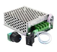 Pwm Controller, DC Motor Speed Controller, Adjustable 10V-60V 30A PWM, Brushed Motor Regulator with Indicator light and Switch for Home