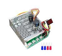 PWM DC Motor Speed Controller, DC 10-55V MAX 100A, Continuous Brushed Motor Controller with LED Display, Adjustable Potentiometer and Front Brake Reverse Switch 12V 24