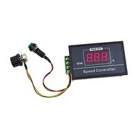 PWM DC Motor Speed Controller,DC6V-60V/30A LED Digital Display Stepless Speed Regulation Controller with Potentiometer Switch for DC 6-60V 12V 24V 36V 48V 30A Motor