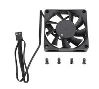 PWM Fan Dual Ball Bearing Ultra Quiet 70mm PC Case Fan 4 Pin PWM Intelligent Temperature Control High Speed Cooling Fan for Gaming PC Computer Black 2.76x2.76x0.59in