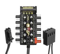 Pwm Hub, Multiple Fan Splitter, Computer Wiring Organizer, Tidy Aesthetic Appeal, Voltage Controlled Speed Adjustments, Maximum Airflow System Component, Motherboard Header Expander