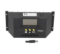 PWM Intelligent Solar Charge Controller, 12V/24V Automatic Voltage Recognition, LCD Display with Temperature Compensation, for Photovoltaic Power Generation Systems (30A)