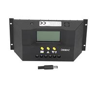 PWM Intelligent Solar Charge Controller, 12V/24V Automatic Voltage Recognition, LCD Display with Temperature Compensation, for Photovoltaic Power Generation Systems (60A)