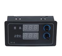 PWM Output Generator | 1HZ - 100KHZ Adjustable Frequency & 0-100% Duty Cycle | DC 7-24V Supply for Motor Drivers/MCU/Electronics Testing | LED Display