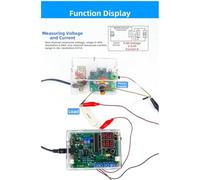 PWM Signal Generator Kit, Voltage Current Temperature Measurement, Logic Level Detection, DIY Electronics Educational Tool for Circuit Testing, Acrylic PCB Board with Case Option Included