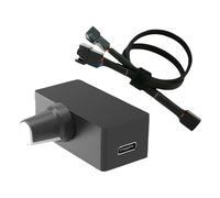 PWM Speed Controller With Motor Control Splitter Cable Small Design ABS Texture Suitable For Fan And Appliances Repair Easy Installation Motor Controller